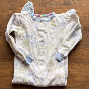 Magnetic Me Kids Pajama with Blue and Green Floral Design